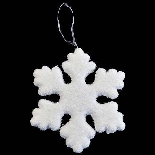 Prodotto Decorazione albero di Natale fiocco di neve decorazione da appendere Natale bianco 15 cm