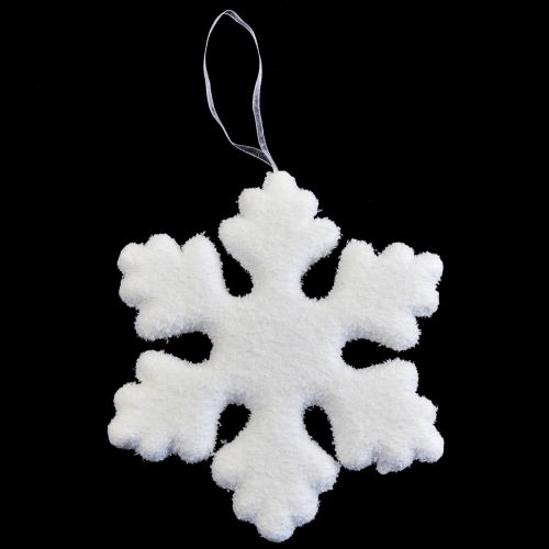 Floristik24 Decorazione albero di Natale fiocco di neve decorazione da appendere Natale bianco 15 cm