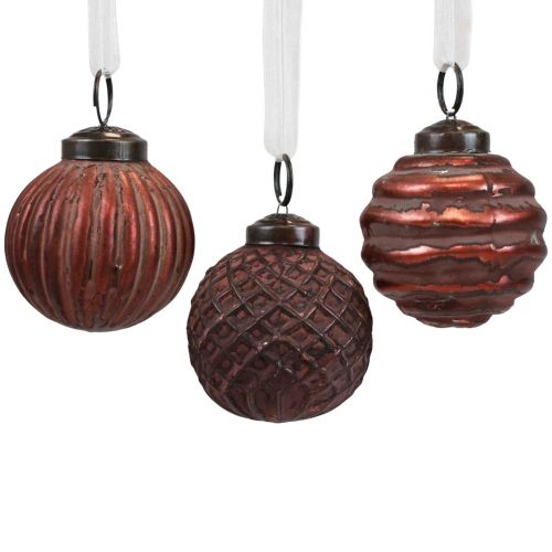 Decorazioni per l&#39;albero di Natale Decorazioni natalizie vintage in vetro Ø5cm 9pz