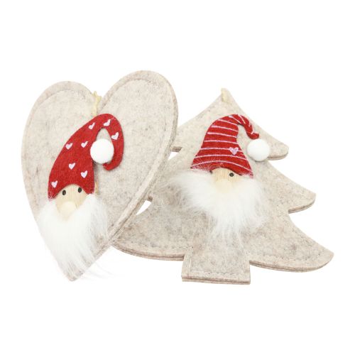Prodotto Gnomi natalizi per addobbi per l'albero di Natale Gnomi natalizi 13-15 cm 6 pz