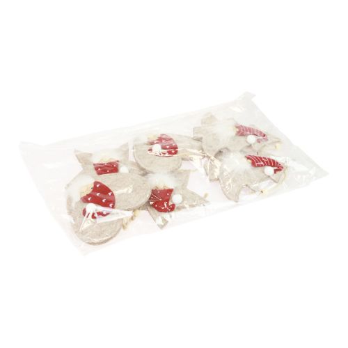 Prodotto Gnomi natalizi per addobbi per l&#39;albero di Natale Gnomi natalizi 13-15 cm 6 pz
