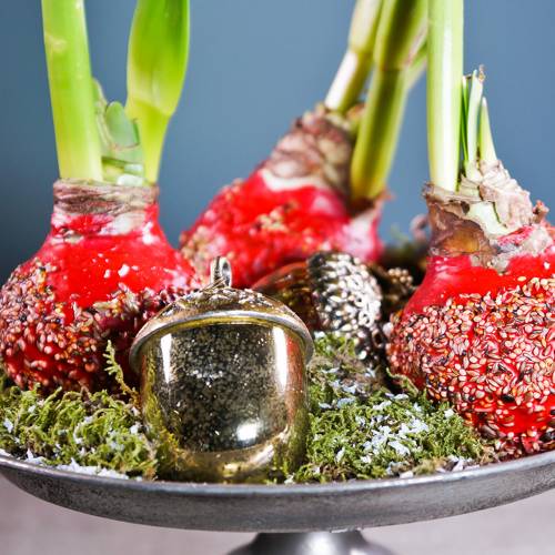 Floristik24 Decorazioni albero di Natale ghianda da appendere metallo vetro oro 11cm 4 pezzi
