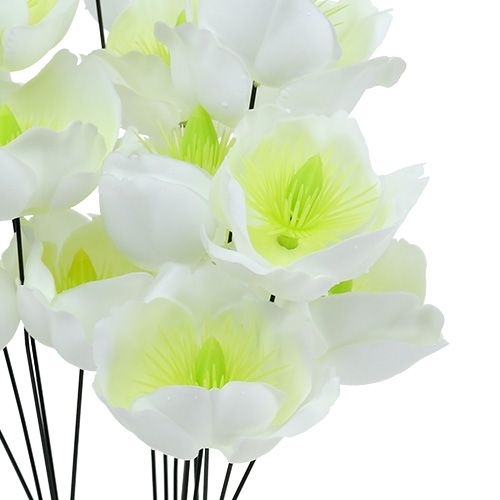 Prodotto Rosa di Natale su filo bianco 50 pz