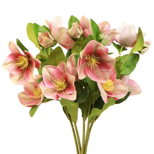 Prodotto Elegante bouquet di rose di Natale rosa – 35 cm 6 pz.