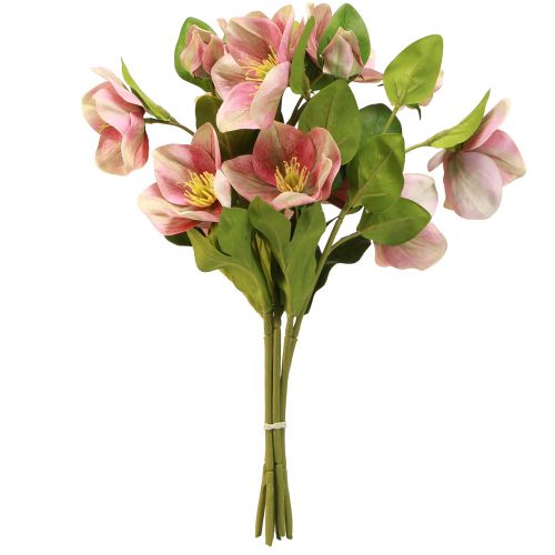 Prodotto Elegante bouquet di rose di Natale rosa – 35 cm 6 pz.