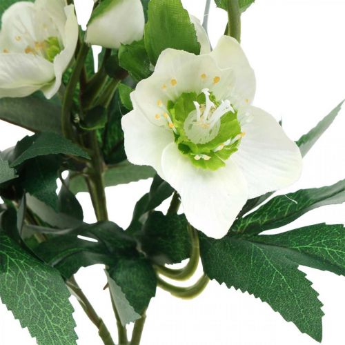 Floristik24 Rose di Natale bianche bouquet decorativo fiori artificiali composizione natalizia 27 cm