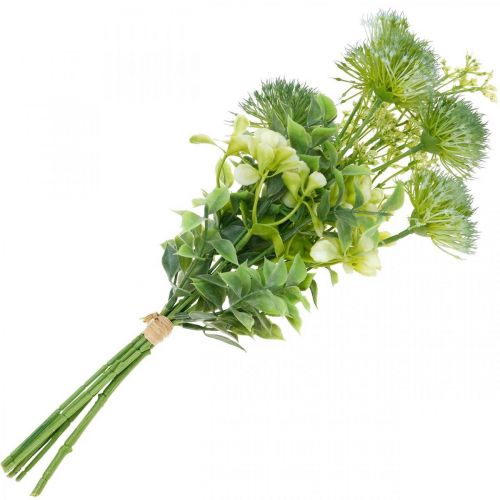 Floristik24 Fiori di seta, bouquet artificiale, decorazione floreale con cardi 40 cm