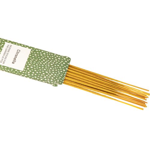 Prodotto Bastoncini di incenso alla citronella in bambù L50cm 20 bastoncini x 2