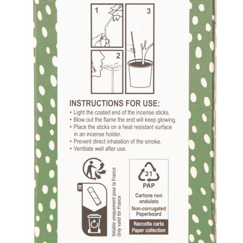 Prodotto Bastoncini di incenso alla citronella in bambù L50cm 20 bastoncini x 2