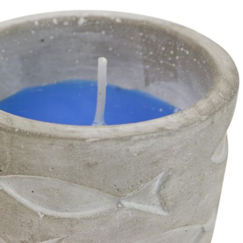 Floristik24 Candela alla citronella in vaso Candela profumata al limone Ø7.5cm H6.5cm