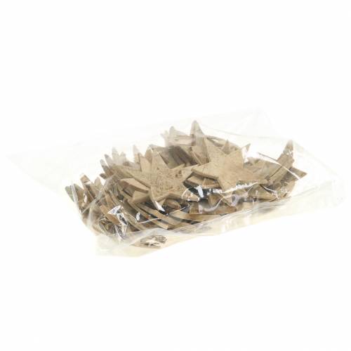 Prodotto Stella di cocco natura 5 cm 50 pezzi decorazione tavola di Natale decorazione