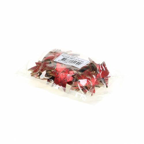 Prodotto Stella di cocco rossa 5 cm 50 pezzi Stelle decorative per decorazioni natalizie