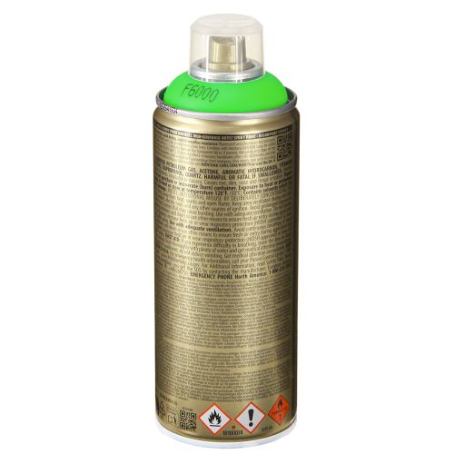 Prodotto Vernice spray colorata verde fluorescente neon 400 ml