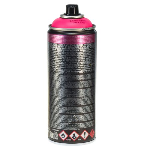 Prodotto Vernice fluorescente spray colorata in rosa neon, spray colorato da 400 ml