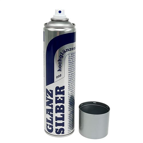 Floristik24 Colore Spray Metallico Argento Lucido 400ml