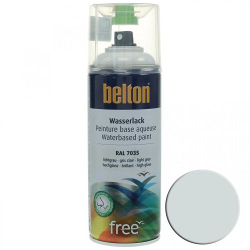 Vernice a base d&#39;acqua Belton free grigio lucido spray grigio chiaro 400ml
