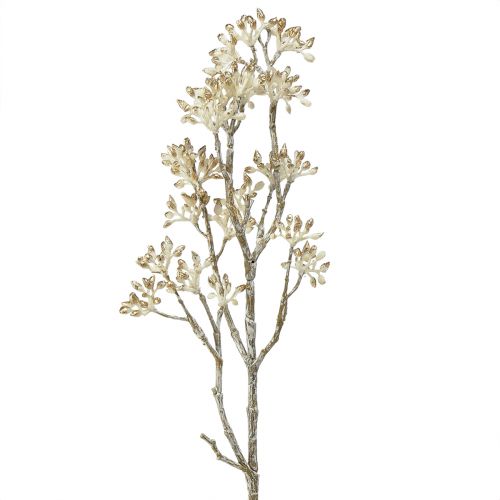 Prodotto Ramo decorativo oro bianco Ramo di Cornus ramo artificiale 48 cm