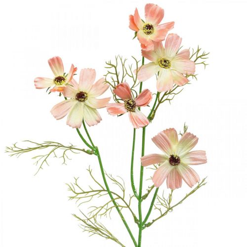 Floristik24 Cesto portagioie Cosmea Fiori artificiali pesco fiori estivi 61cm