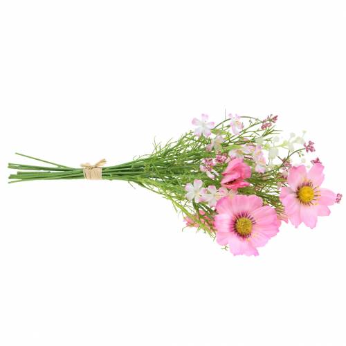 Floristik24 Cosmea e gypsophila in un mazzo Rosa Artificiale Assortito 42cm