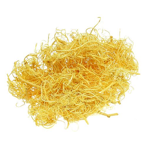 Floristik24 Muschio riccio giallo chiaro 350g