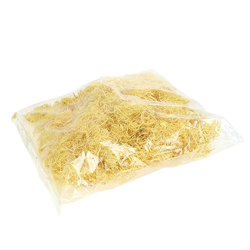 Floristik24 Muschio riccio giallo chiaro 350g