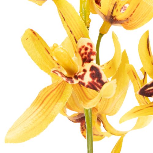 Prodotto Orchidea artificiale Cymbidium come stelo floreale per una decorazione elegante, 95 cm, 2 pezzi