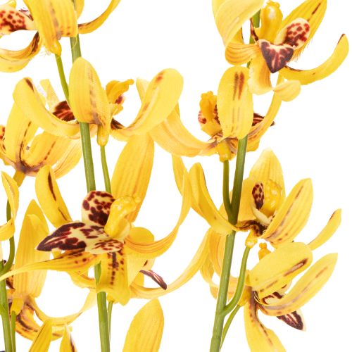 Prodotto Orchidea artificiale Cymbidium come stelo floreale per una decorazione elegante, 95 cm, 2 pezzi