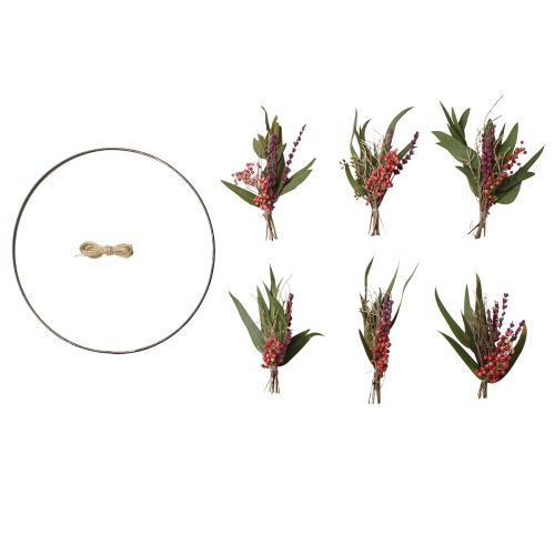 Prodotto Anello scatola fai da te con decorazione fiori secchi anello lavanda Ø30cm