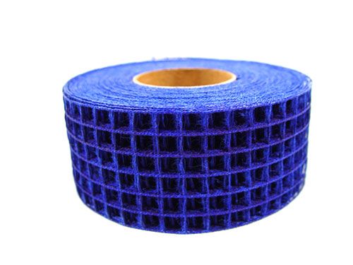 Floristik24 Nastro a griglia 4,5 cm x 10 m blu