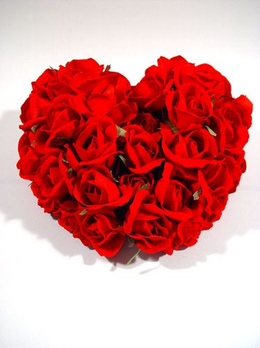 Floristik24 Cuore rosa 26cm