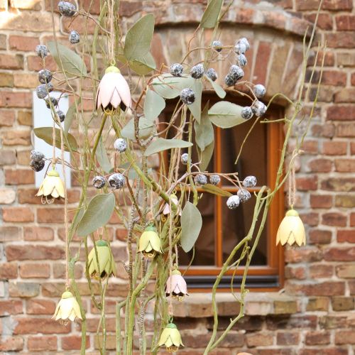 Floristik24 Appendiabiti Deco fiori in metallo tulipano 6cm 3pz