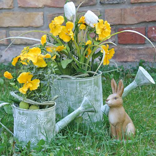 Floristik24 Annaffiatoio fioriera con farfalle Rosa Ø10cm H10cm