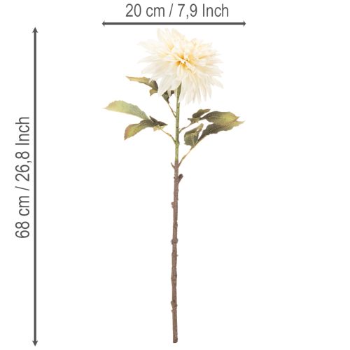 Fiore di dalia artificiale per vaso, 68 cm | Floristik24.it