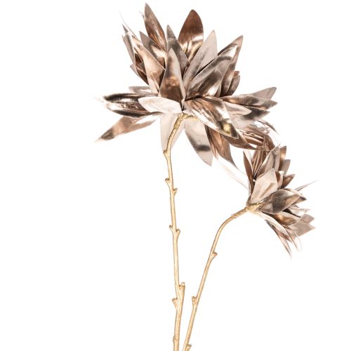 Fiore di dalia artificiale, a stelo lungo con due fiori, 75 cm | Floristik24.it