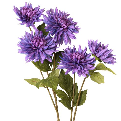 Floristik24 Dalie artificiali color lavanda con 5 fiori 105 cm