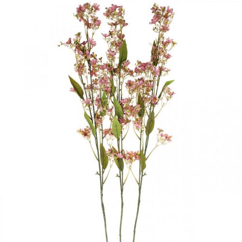 Floristik24 Ramo decorativo con fiori rosa artificiale Daphne ramo 110cm 3 pezzi