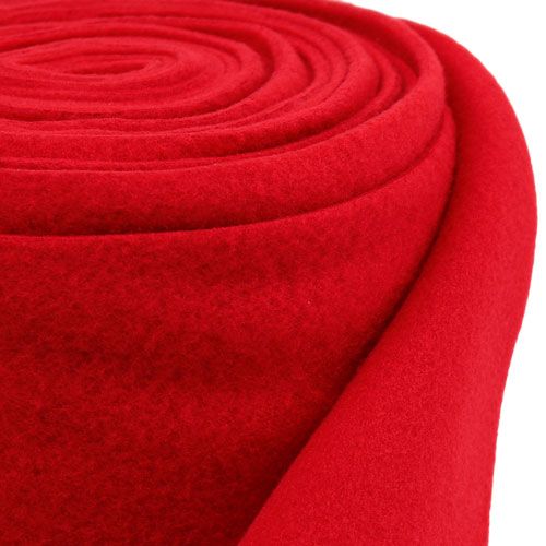 Floristik24 Pile decorativo rosso 15 cm 5 m