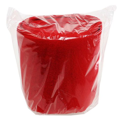 Floristik24 Pile decorativo rosso 15 cm 5 m