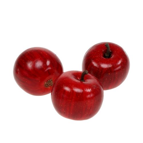 Floristik24 Deco mela rosso lucido 4,5cm 12pz