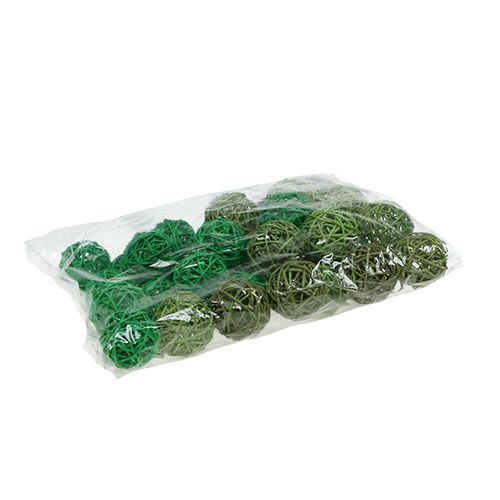 Floristik24 Palline decorative mix verde Ø5cm 36p