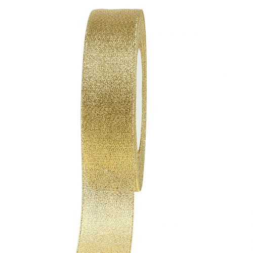 Floristik24 Nastro decorativo oro 25 mm 22,5 m