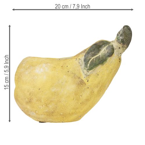 Prodotto Fioriera decorativa in cemento a forma di pera, decorazione autunnale 19×12,5×15,5 cm