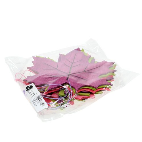 Floristik24 Foglie decorative in legno da appendere colorate 12 cm 9 pezzi