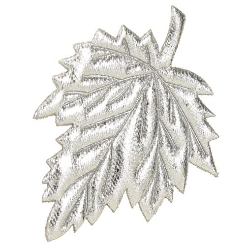 Prodotto Foglie decorative in seta 5 cm argento 60 pz
