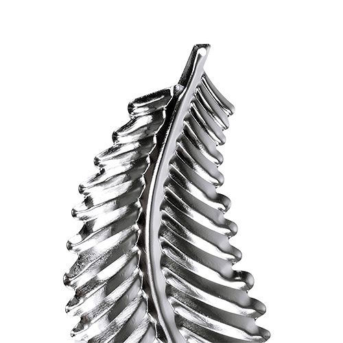 Floristik24 Foglio decorativo in metallo argento 4 cm x 12 cm 12 pezzi