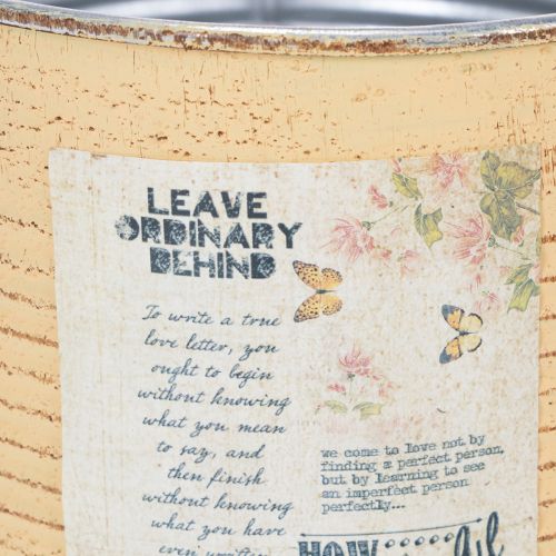 Prodotto Vaso decorativo in metallo color albicocca, decorazione estiva, Ø15,5cm H15cm