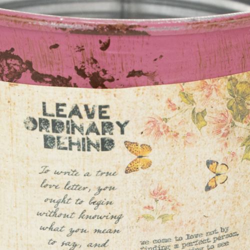 Prodotto Scatola decorativa in metallo viola per piante, Ø15,5 cm H15 cm