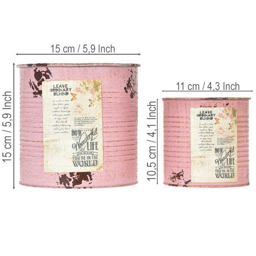 Prodotto Set di vasi da fiori per balcone e giardino, decorazione per fioriere, stile vintage, 15 cm, 3 pezzi