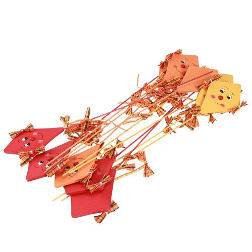 Prodotto Drago decorativo su bastone decorazione in legno autunno 7,5×10 cm 12 pz