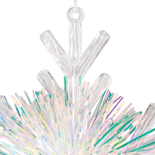 Prodotto Fiocco di neve decorativo in cristallo di ghiaccio da appendere Ø15 cm 3 pz